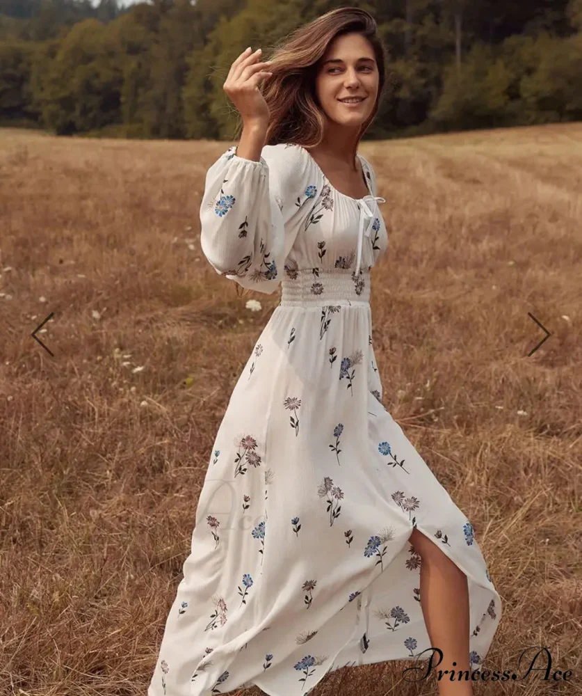 100% Cotton Ivory Maxi Gown - Image 2