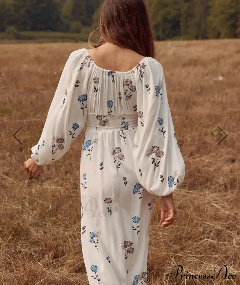 100% Cotton Ivory Maxi Gown - Image 5