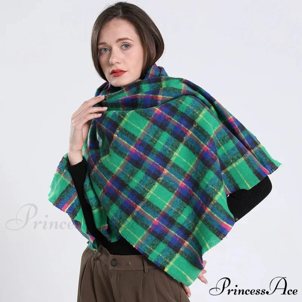 2022 Stylish Tartan Cashmere Scarf - Image 2