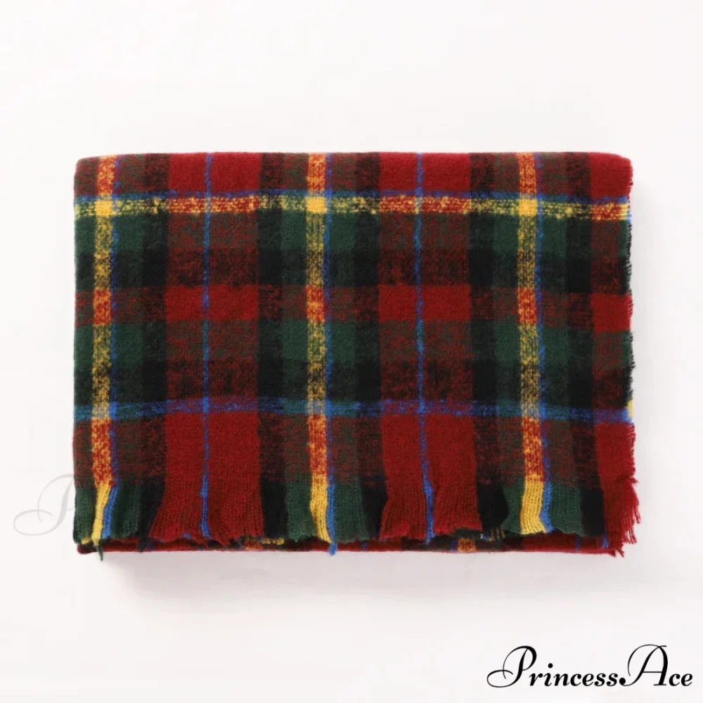 2022 Stylish Tartan Cashmere Scarf - Image 3