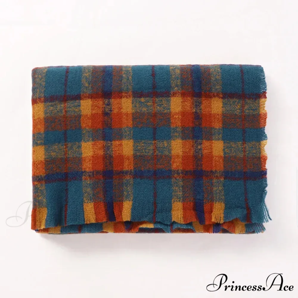 2022 Stylish Tartan Cashmere Scarf - Image 4