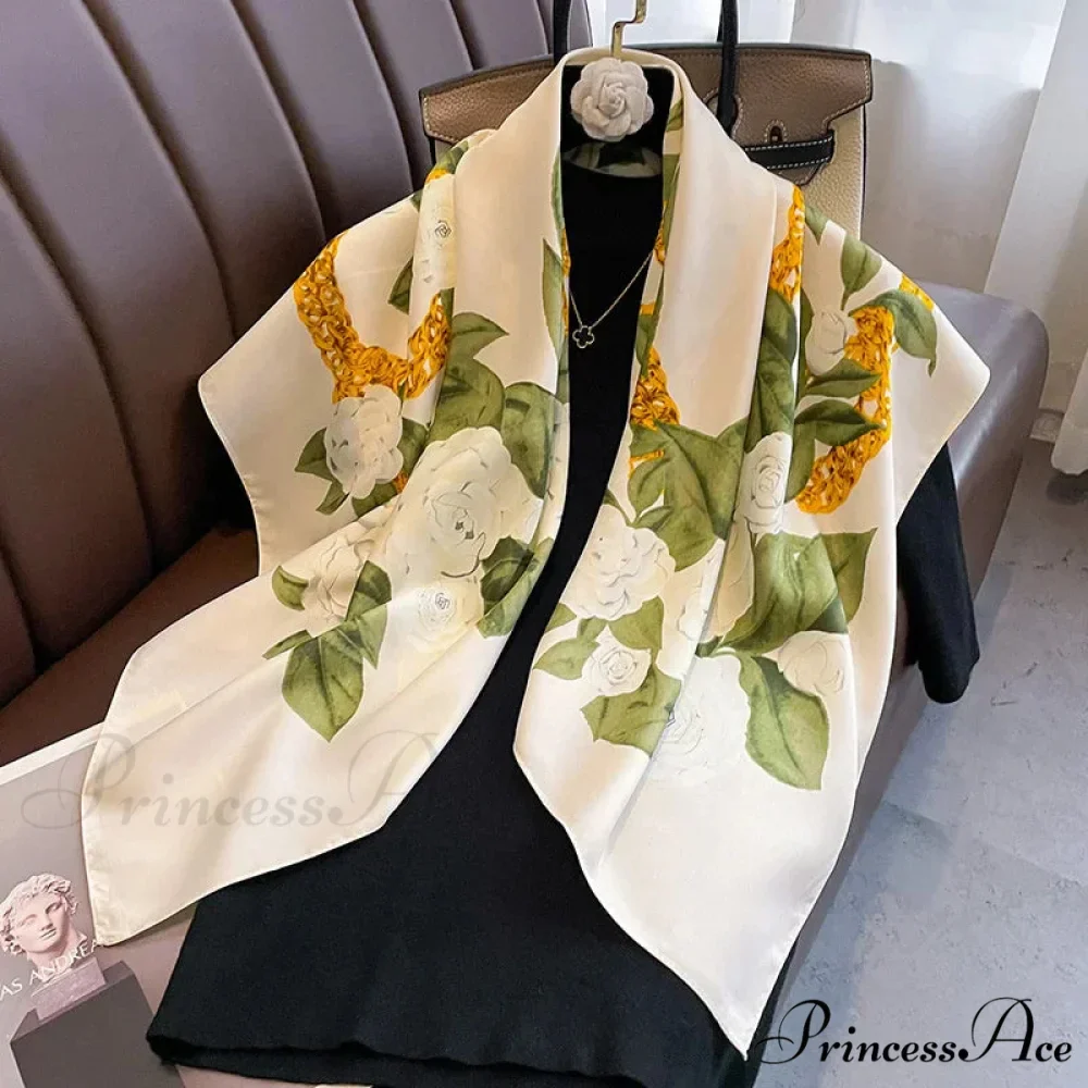 30 Shades Twill Silk Hijab Scarf - Image 10