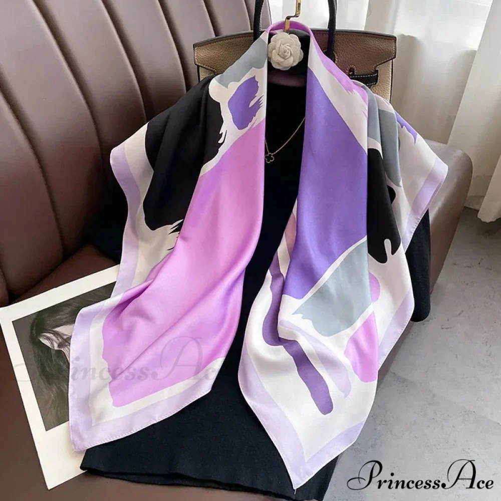 30 Shades Twill Silk Hijab Scarf - Image 12