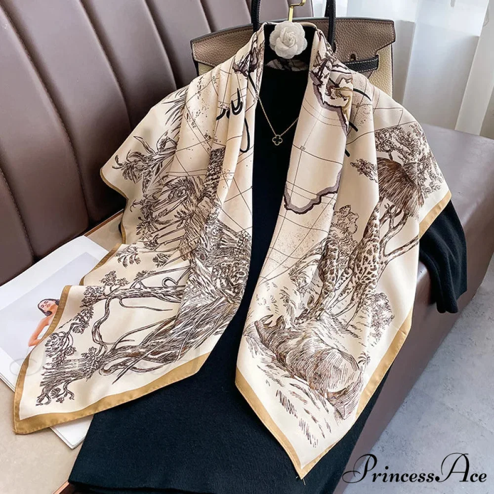 30 Shades Twill Silk Hijab Scarf - Image 25