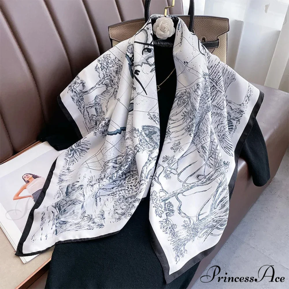 30 Shades Twill Silk Hijab Scarf - Image 26