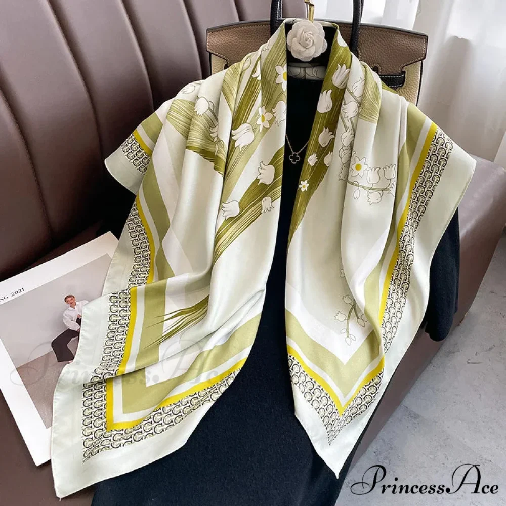 30 Shades Twill Silk Hijab Scarf - Image 30