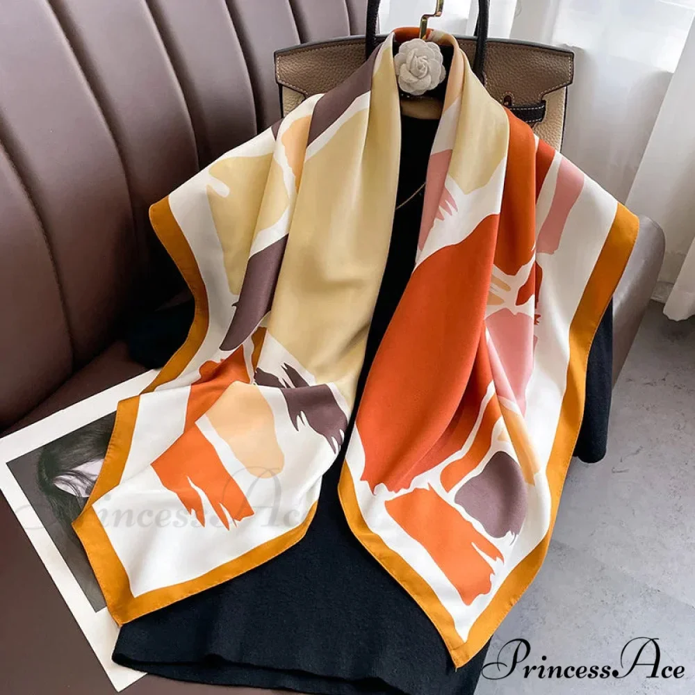 30 Shades Twill Silk Hijab Scarf - Image 33