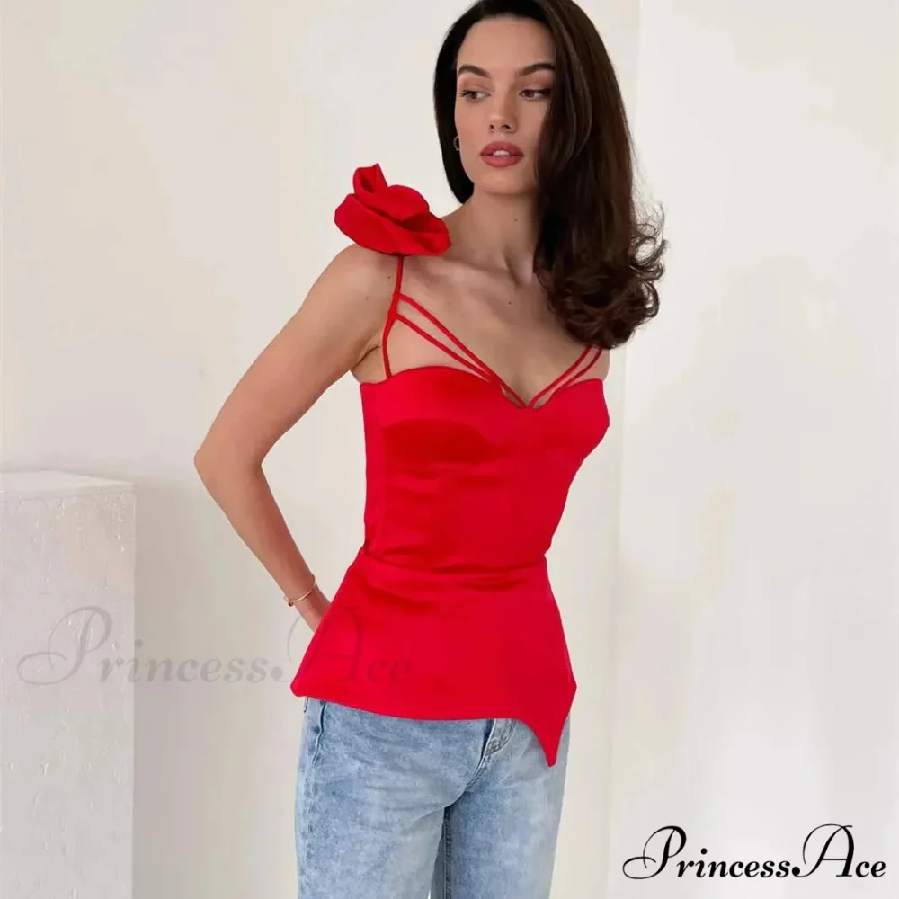 3D Blooming Fringe Crop Top - Image 2