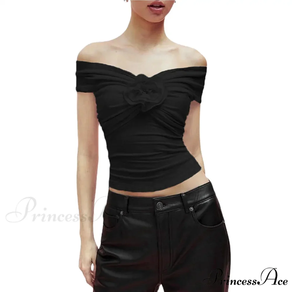 3D Blossom Difference Midriff Top - Image 6