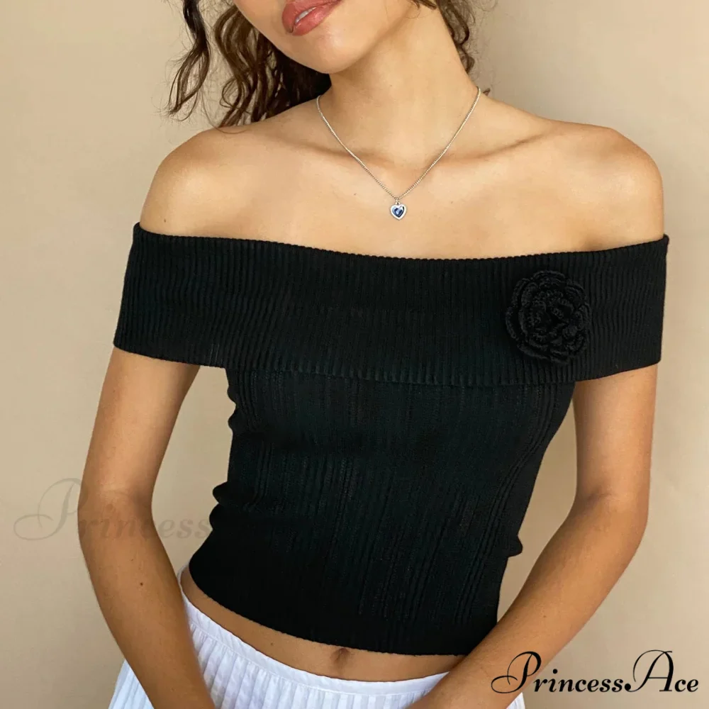 3D Blossom Vessel Neck Crop Top - Image 5