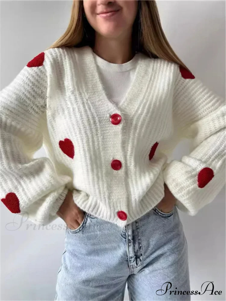 3D Heart Patchwork Valentine’s Day Sweater - Image 4