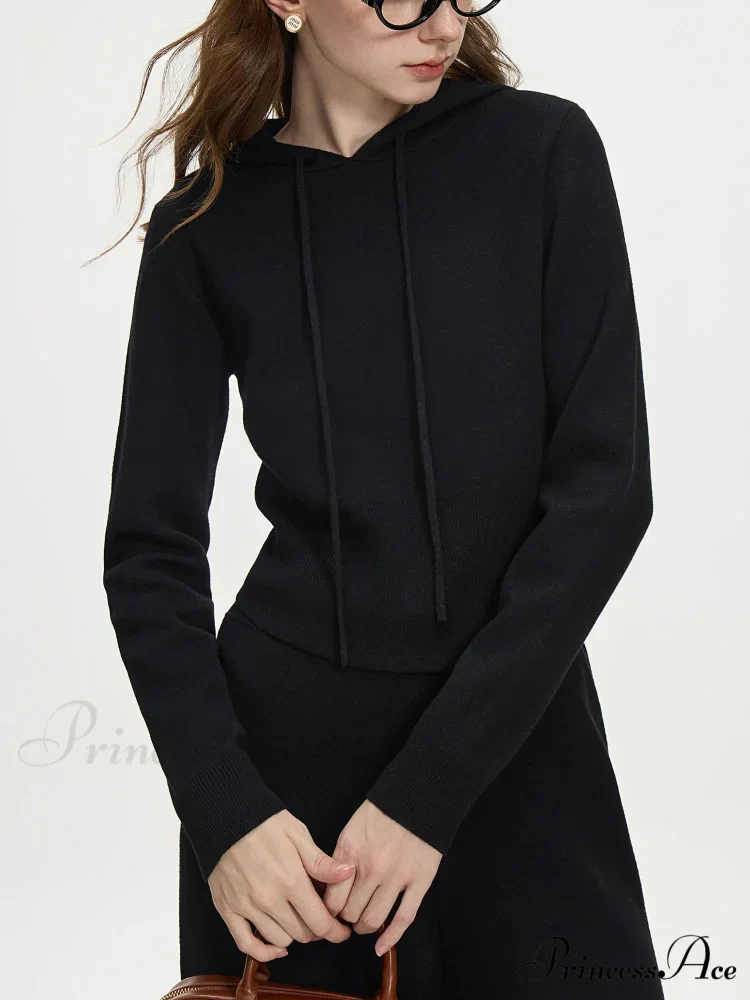 4.1% Wool Brief Hooded Stylish Knitwear Sweater - Image 3