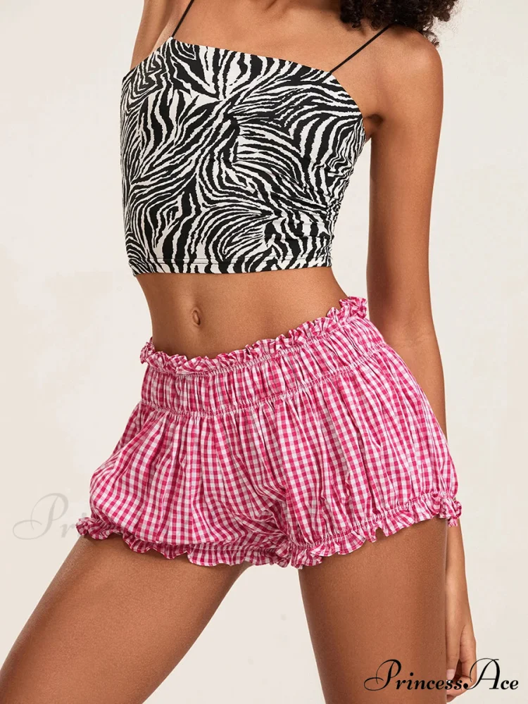 90s Checkered Lantern Bloomer Short - Image 5