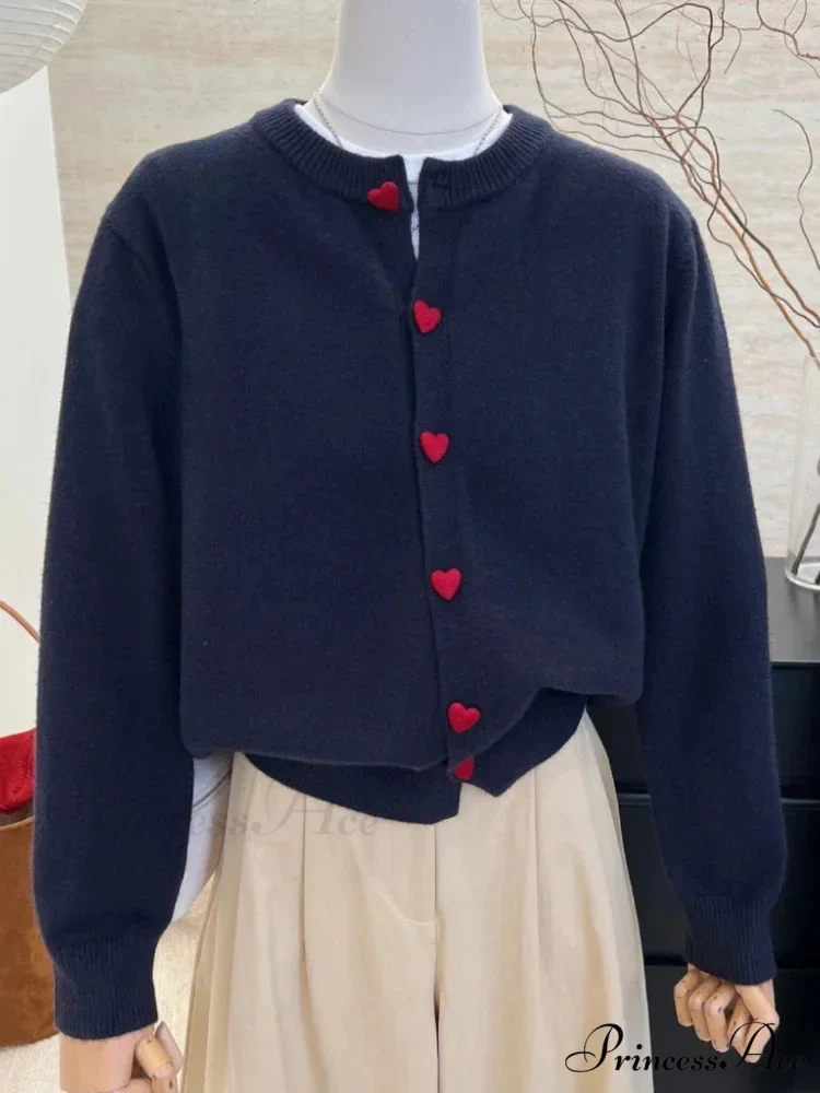 Affection Button Baggy Knit Cardigan - Image 5