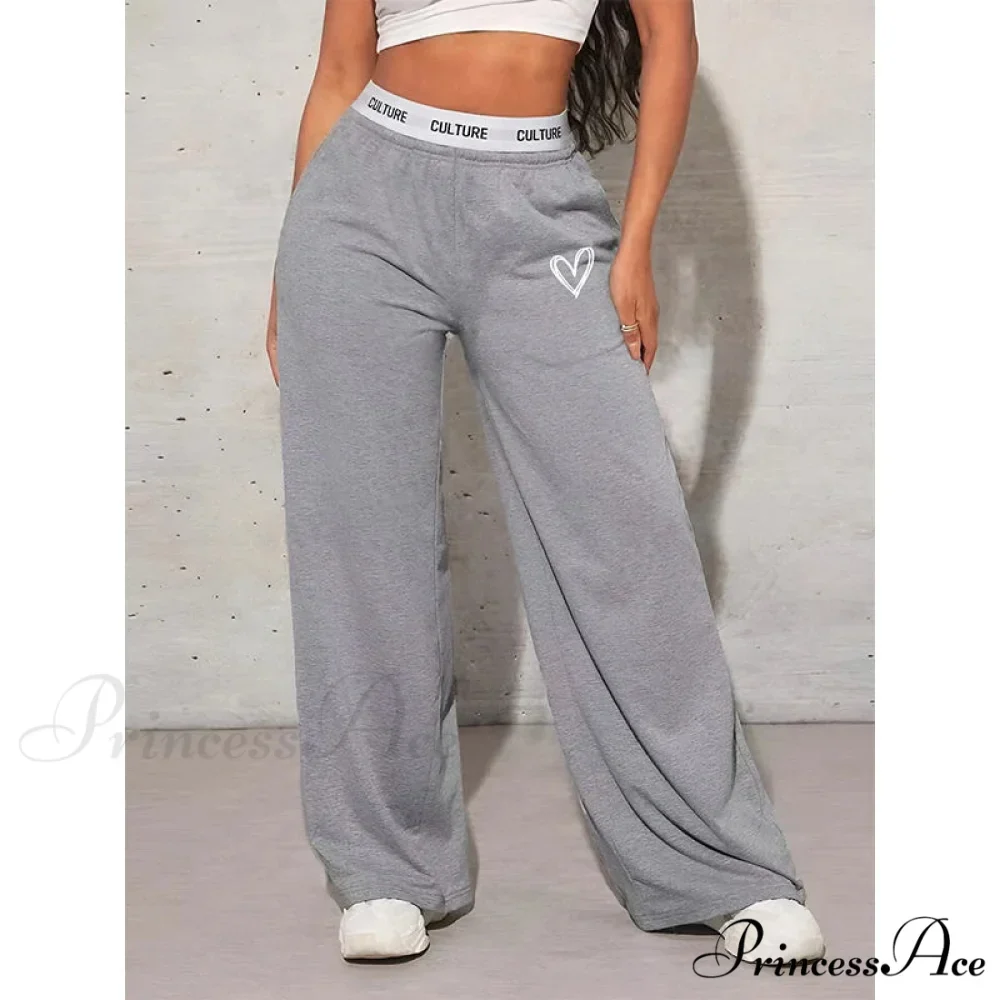 Affection Print Informal Broad Leg Trousers - Image 2