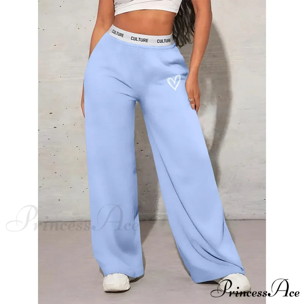 Affection Print Informal Broad Leg Trousers - Image 3