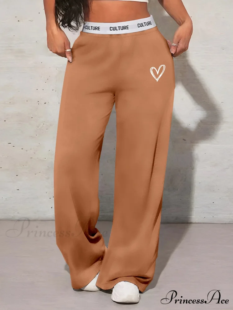 Affection Print Informal Broad Leg Trousers - Image 7