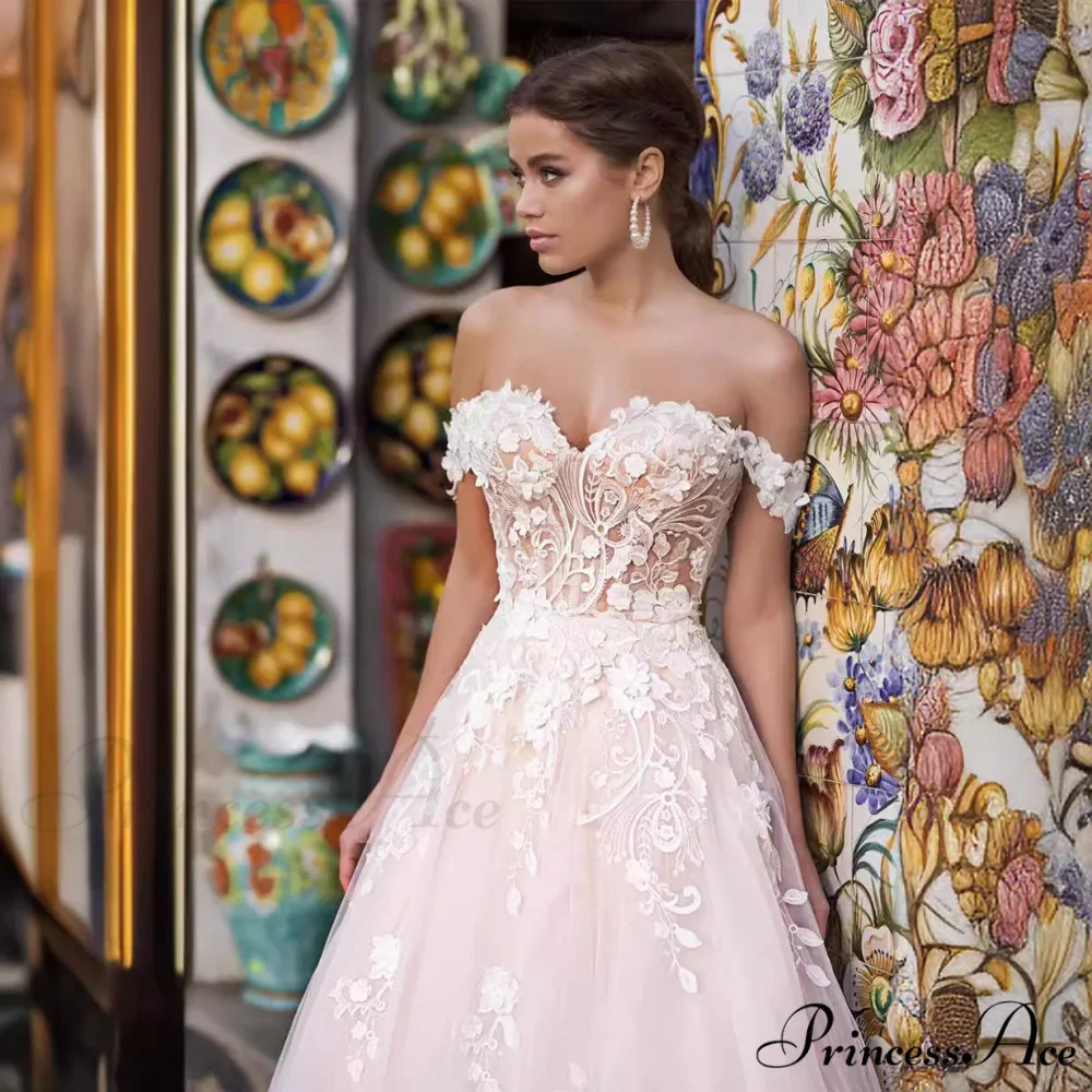 Airy Lace Extended Train Wedding Gown - Image 2