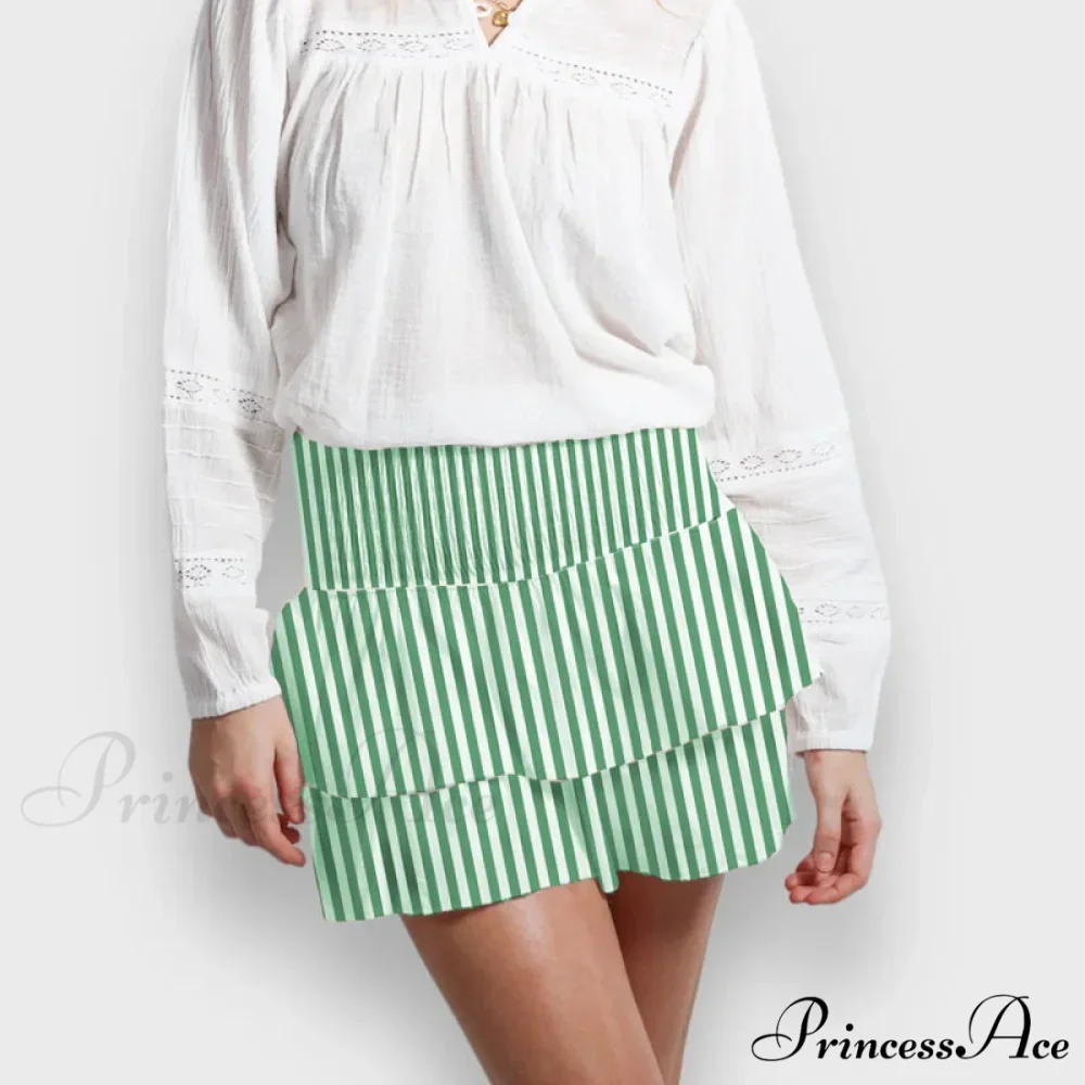 Alternative Graphic Frilly Pleated Skirt - Image 10