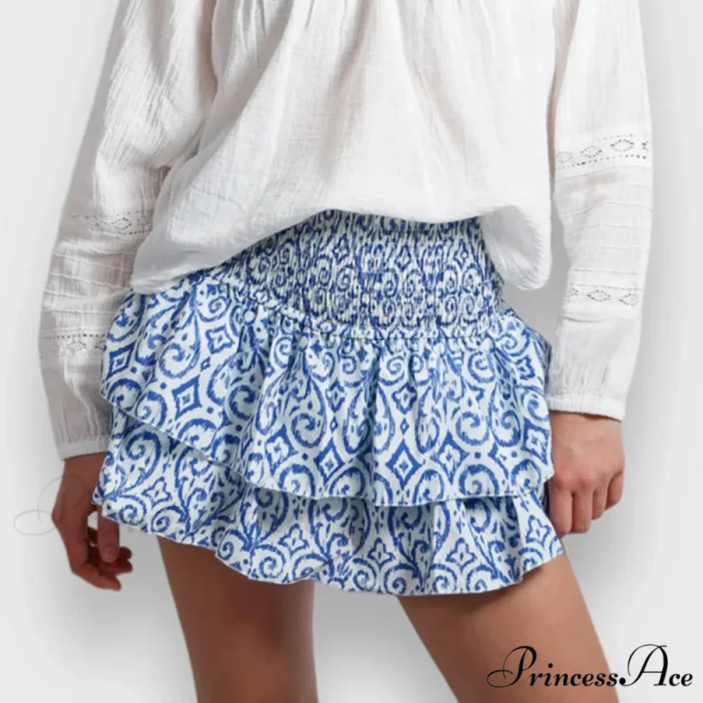 Alternative Graphic Frilly Pleated Skirt - Image 2