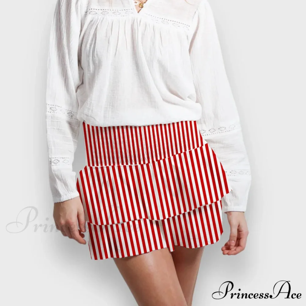 Alternative Graphic Frilly Pleated Skirt - Image 7