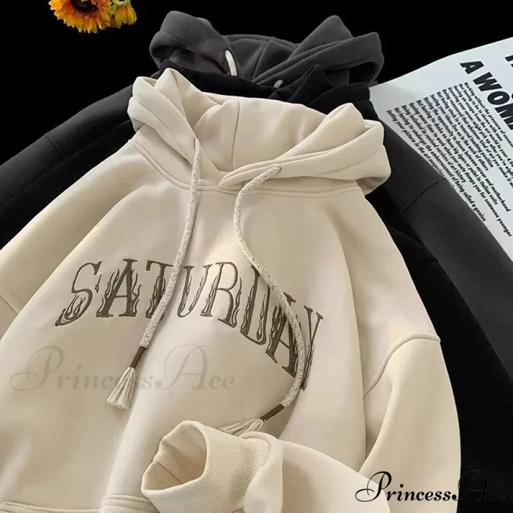 American Blaze Print Y2K Hoodie - Image 2