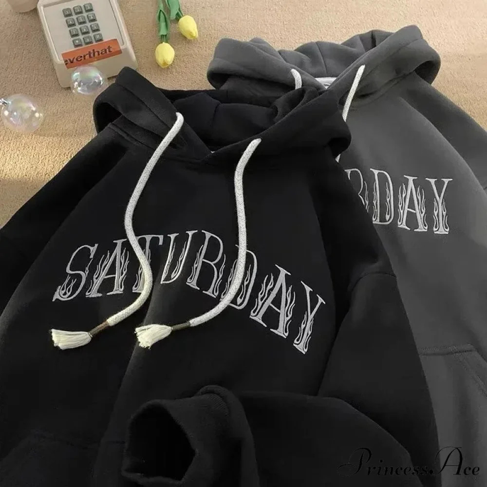 American Blaze Print Y2K Hoodie - Image 4