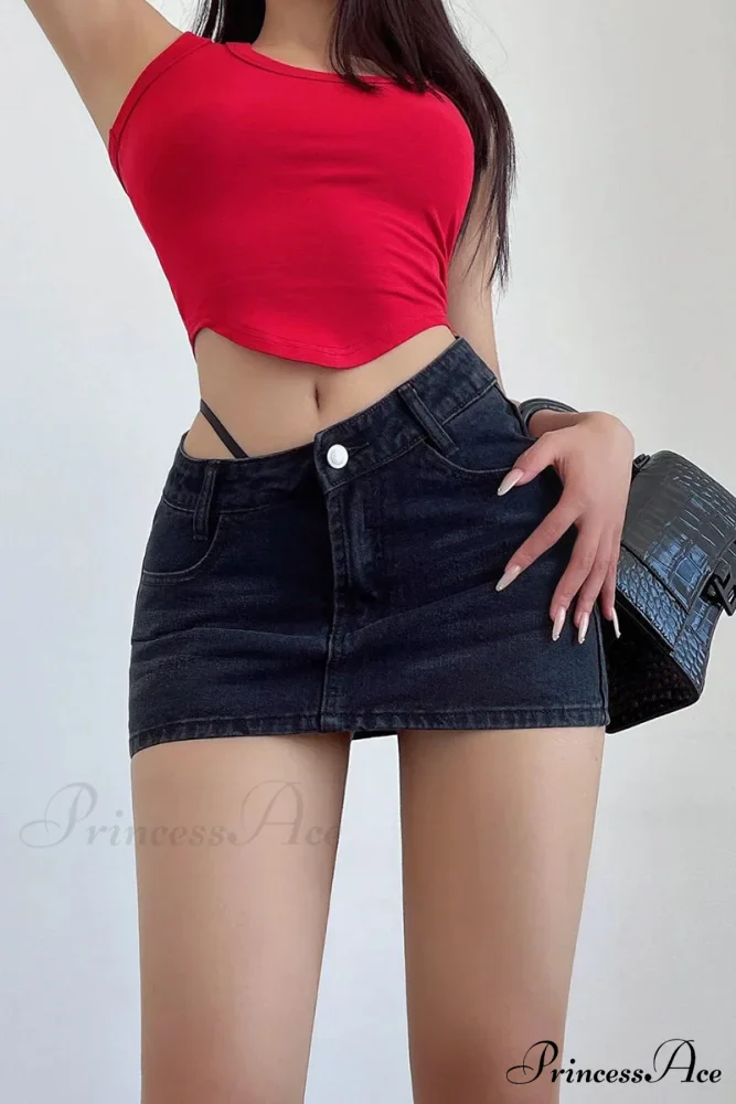 Angular Rope Unfinished Edge Skirt - Image 3