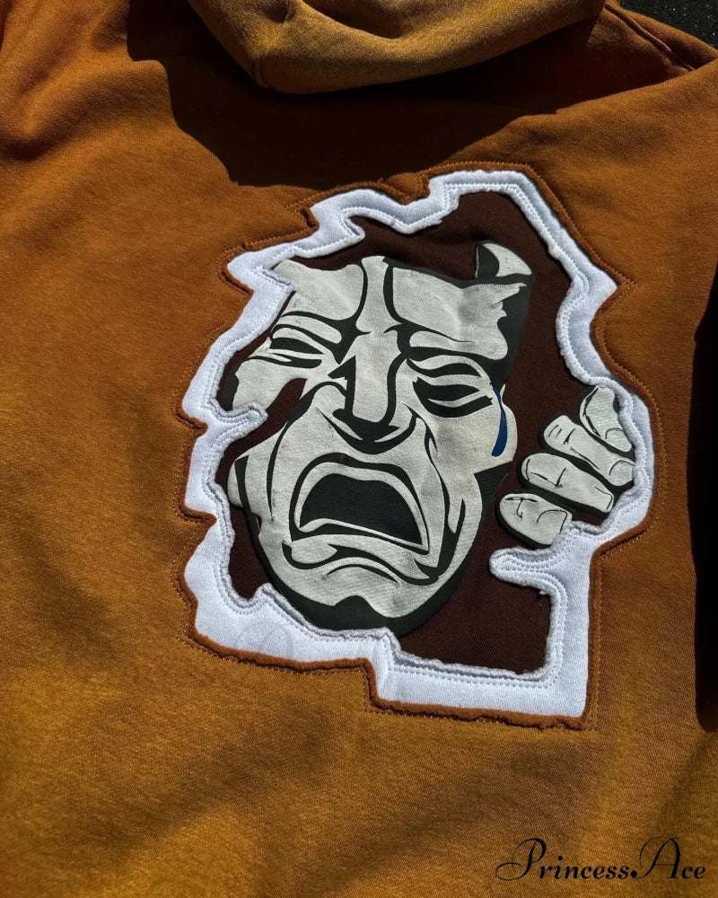 Animated Patch Embroidered Stylish Hoodie - Image 4