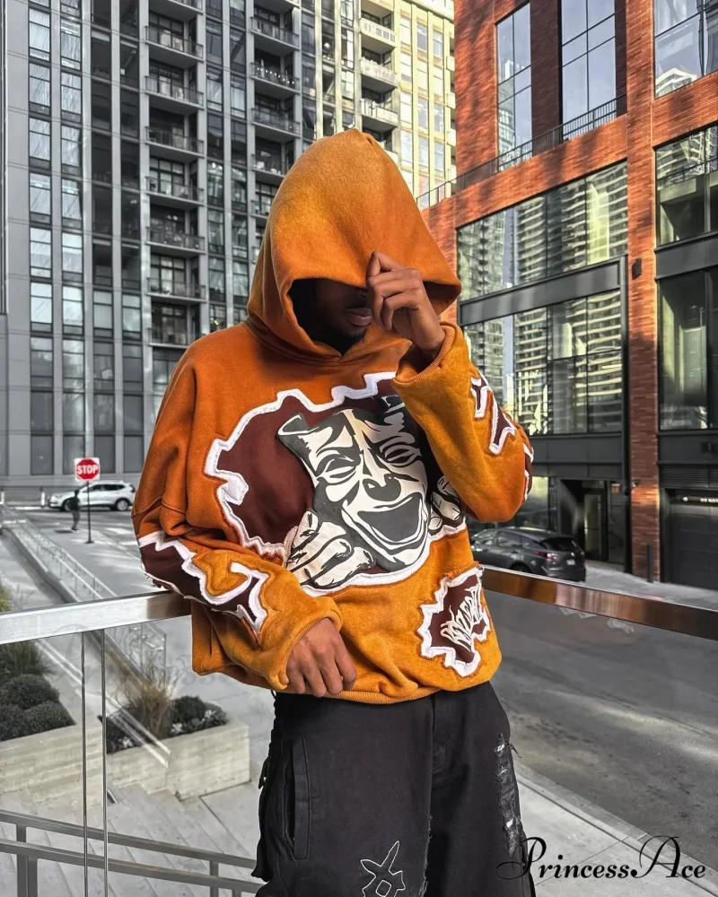 Animated Patch Embroidered Stylish Hoodie - Image 5