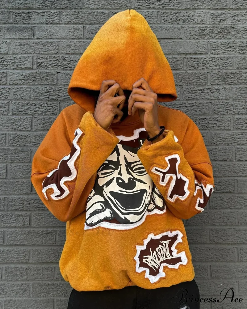 Animated Patch Embroidered Stylish Hoodie - Image 6