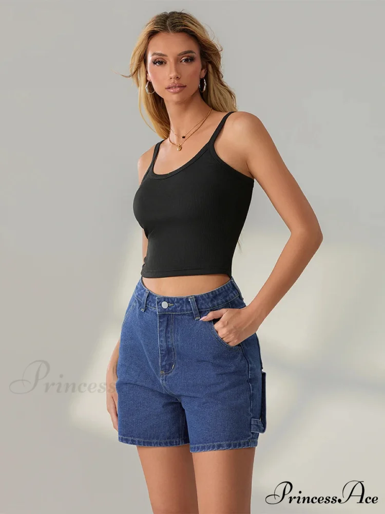 Antique Azure Button Denim Short - Image 6