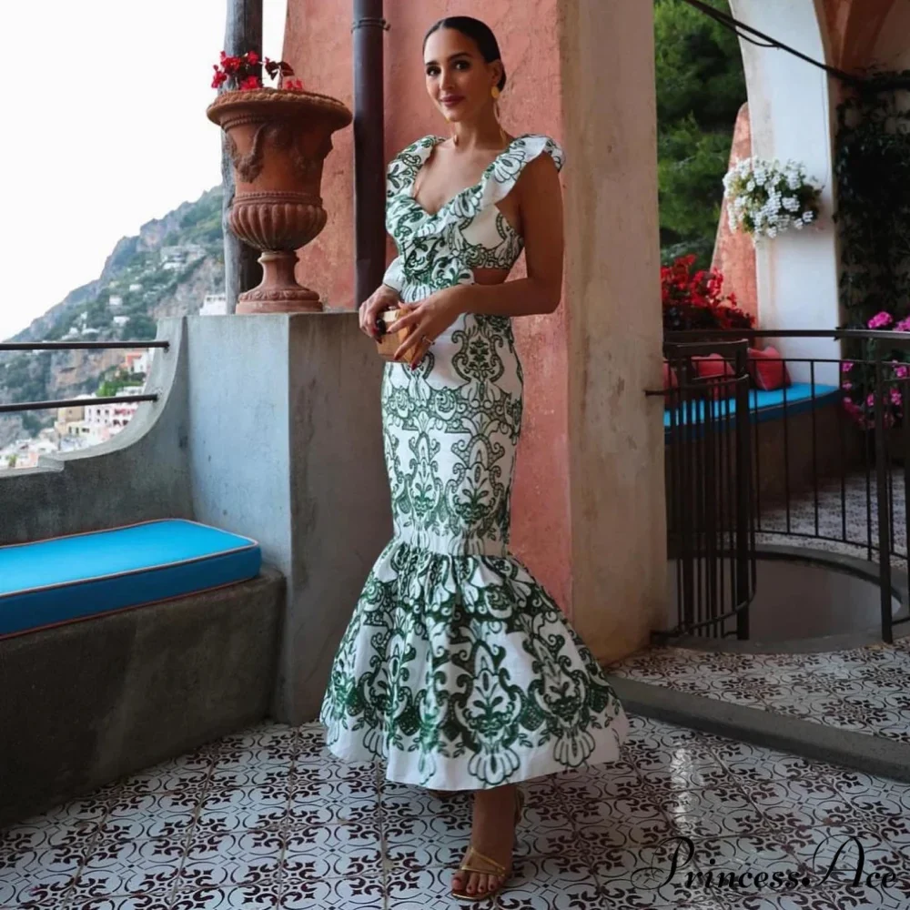 Antique Cotton Flowery Bohemian Dress - Image 3