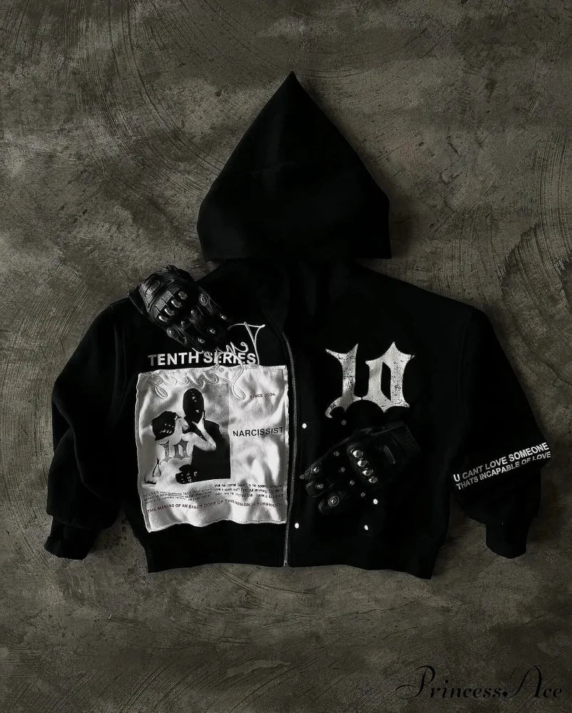 Antique Dark Zip Hoodie - Image 2