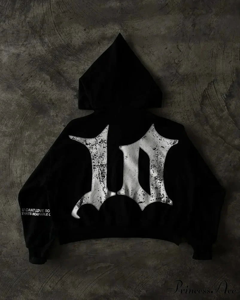 Antique Dark Zip Hoodie - Image 3