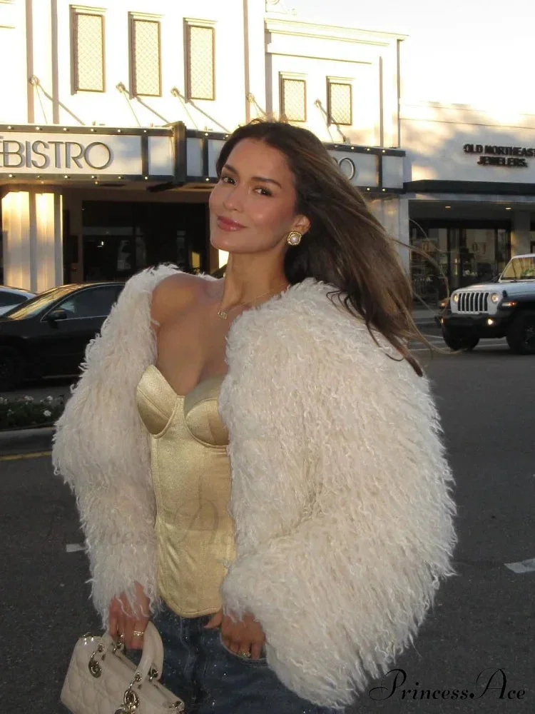 Antique Strong Luxurious Furry Brief Jacket - Image 2