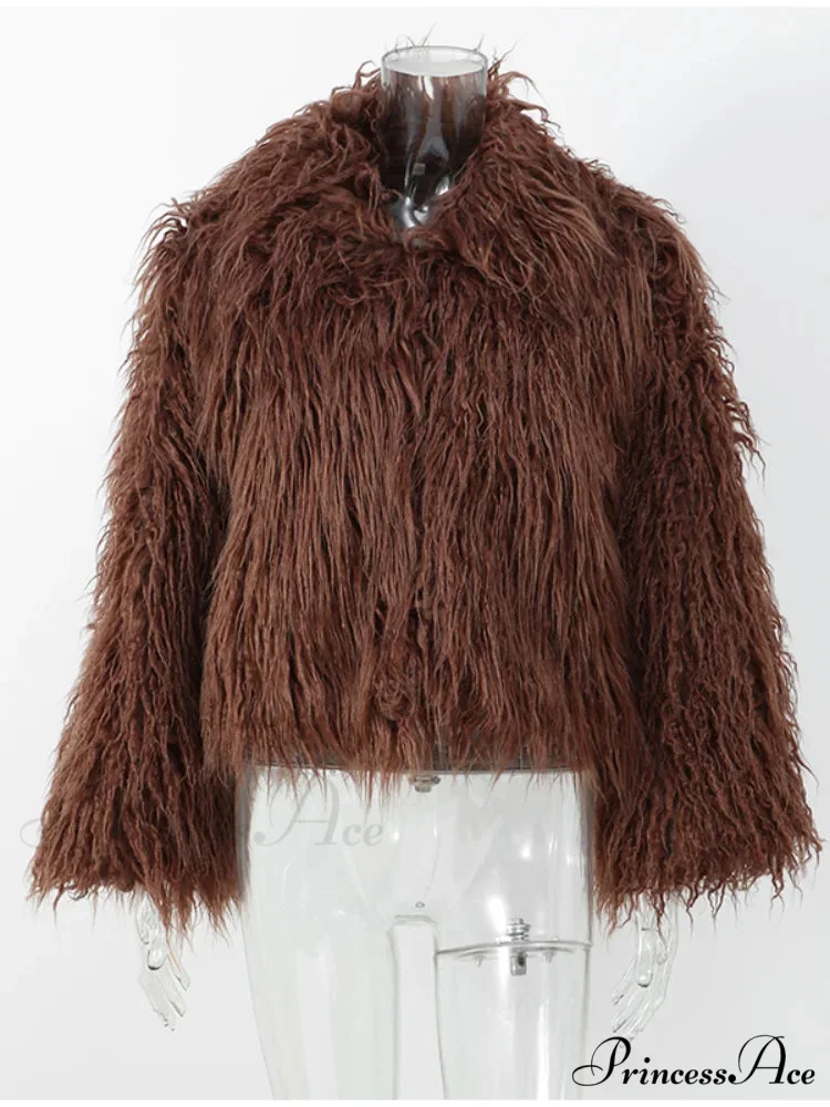 Antique Strong Luxurious Furry Brief Jacket - Image 8