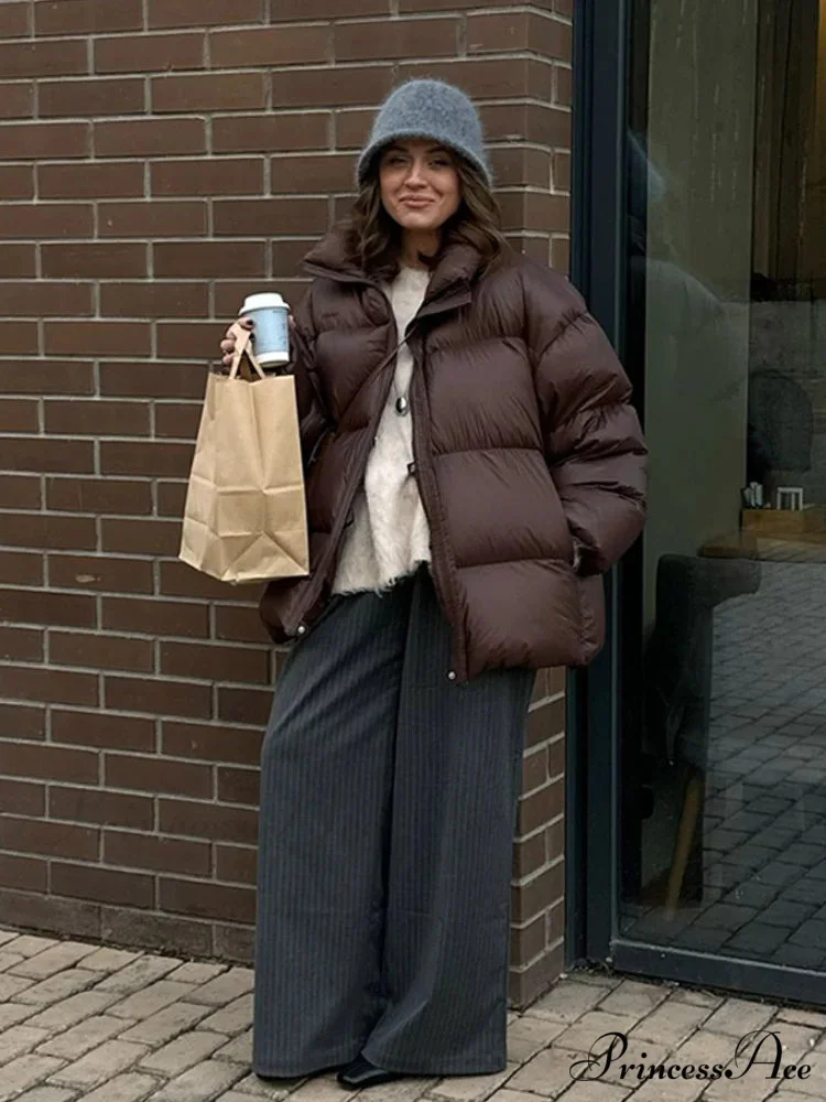 Antique Tan Generous Cotton Coat - Image 2