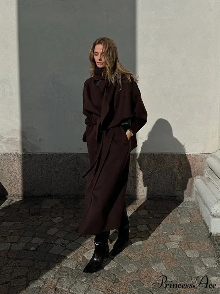 Antique Tan Wool Mix coat - Image 2