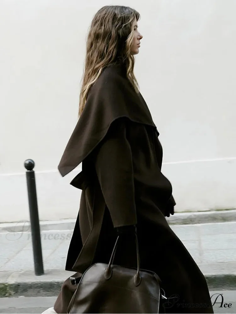 Antique Tan Wool Mix coat - Image 4