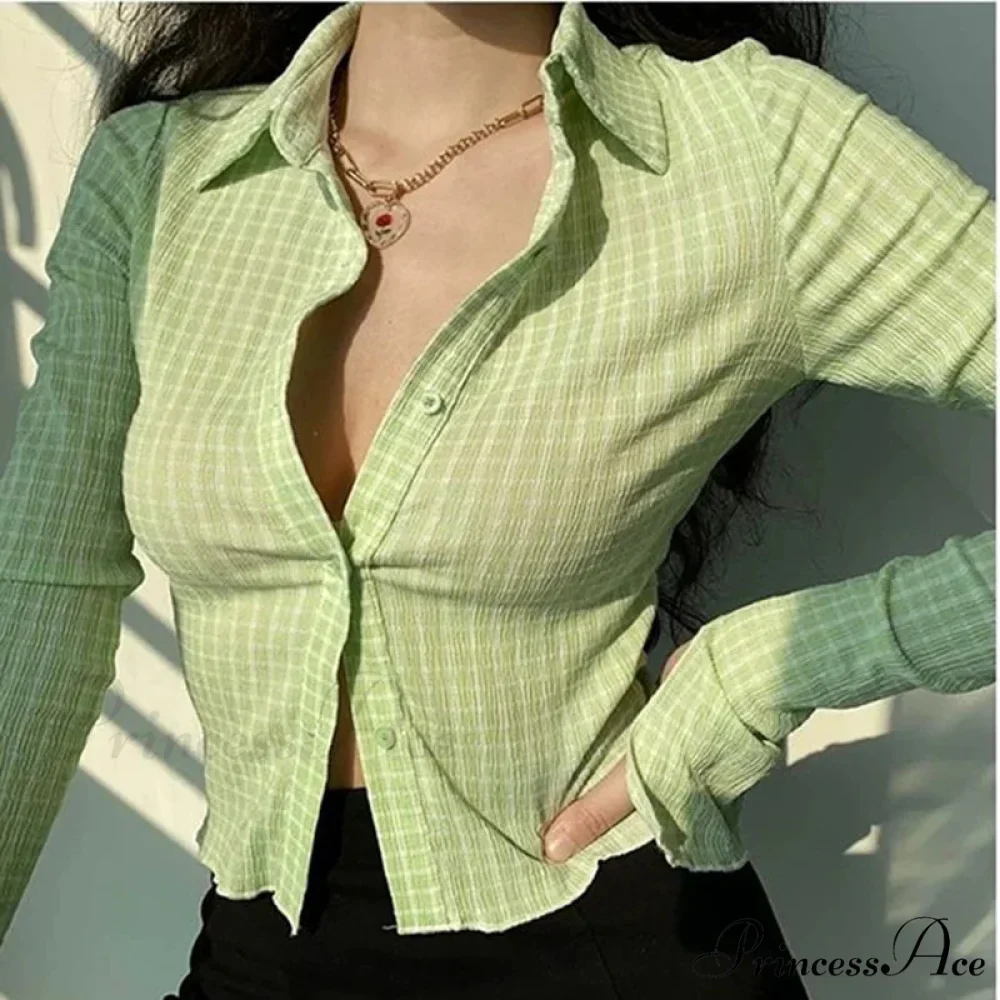 Antique Tartan Extended Sleeve Blouse - Image 2
