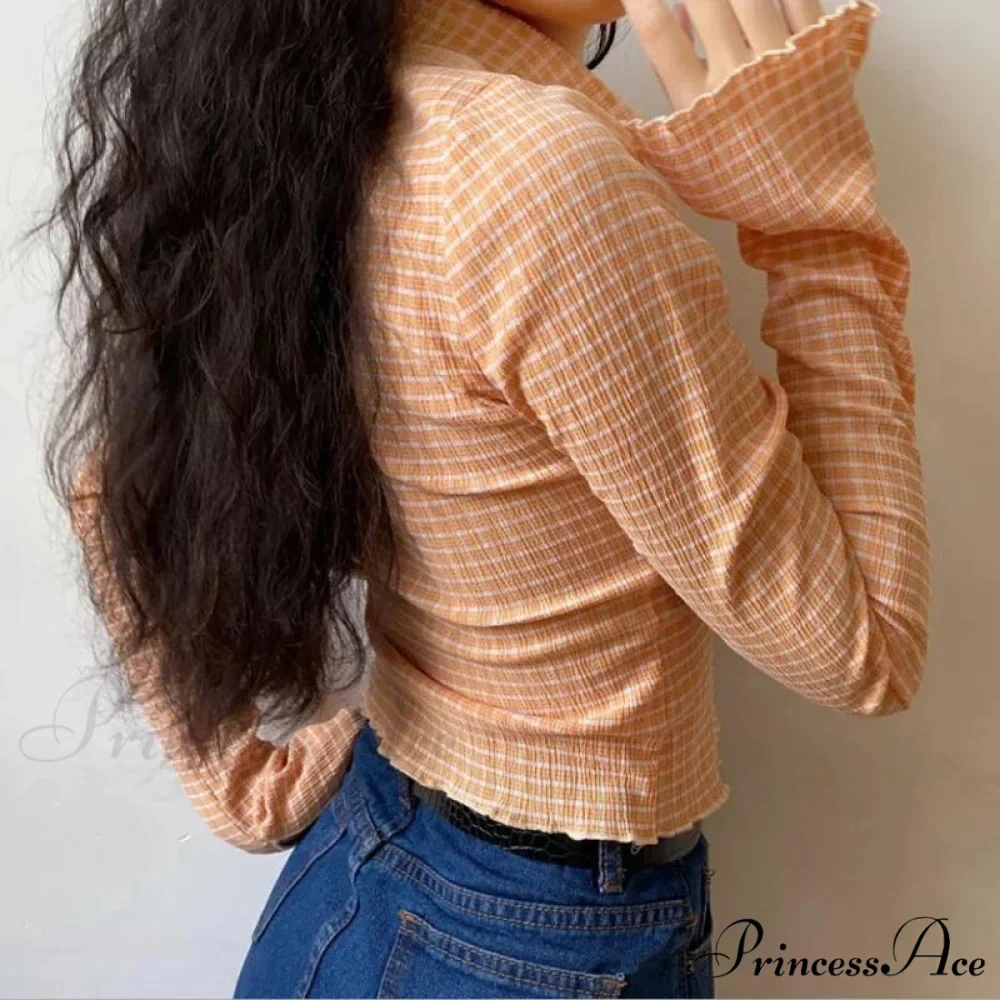 Antique Tartan Extended Sleeve Blouse - Image 5