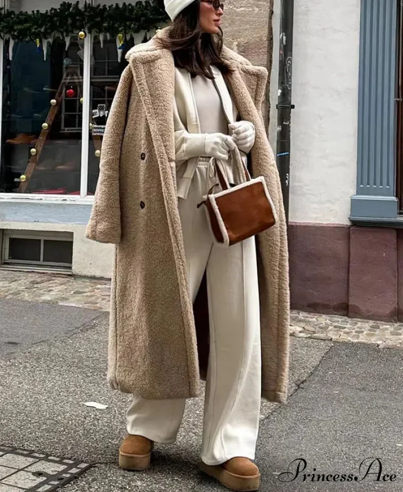 Antique Wool Blend Dual-Buttoned Overcoat - Image 2