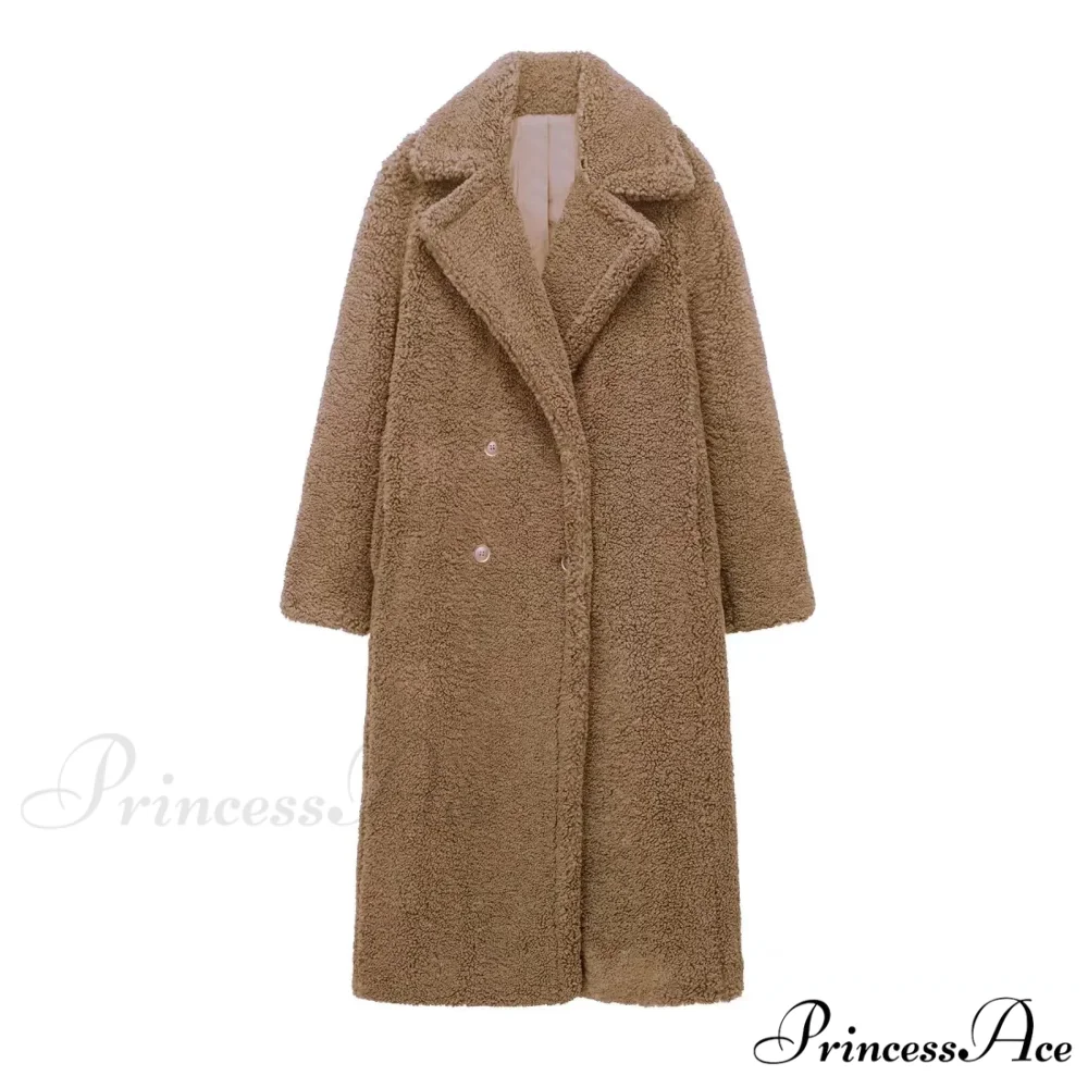 Antique Wool Blend Dual-Buttoned Overcoat - Image 6