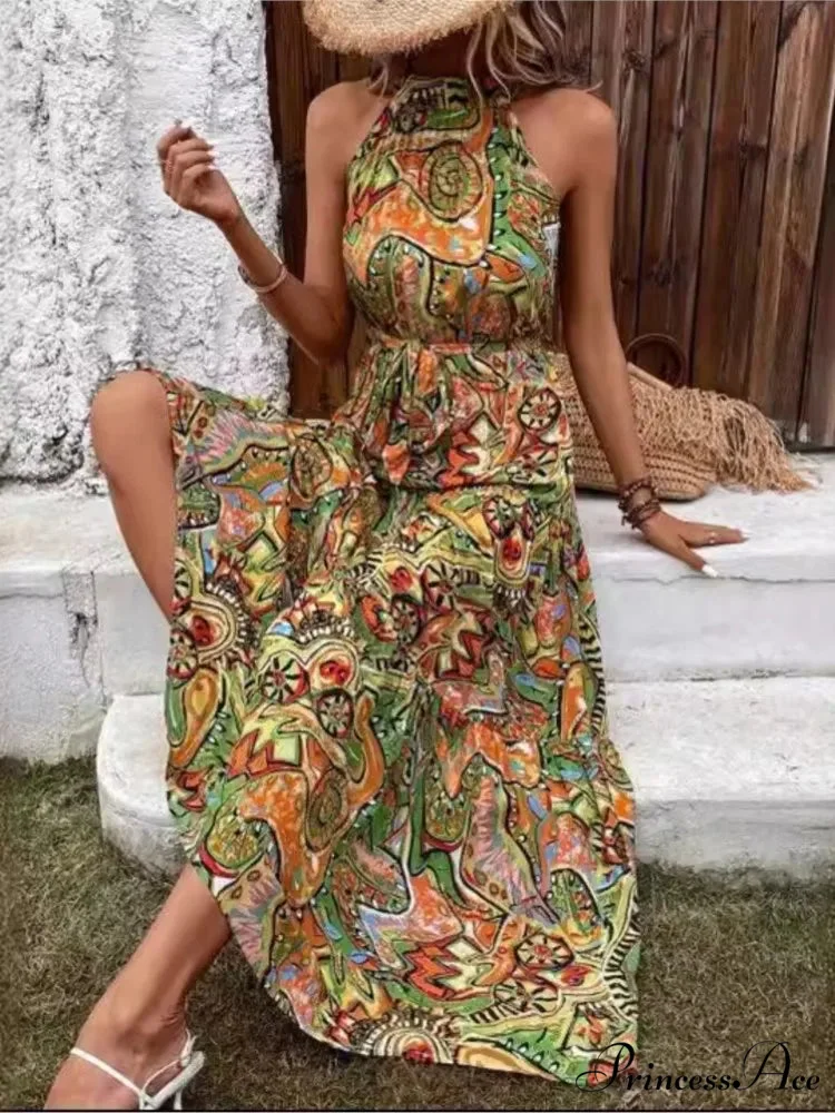 Attractive Antique Suspended Neck Boho Dress - Image 4