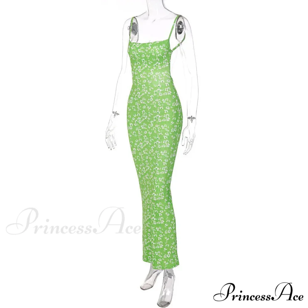 Attractive Backless Flattering Seaside Floral Dress - Image 7