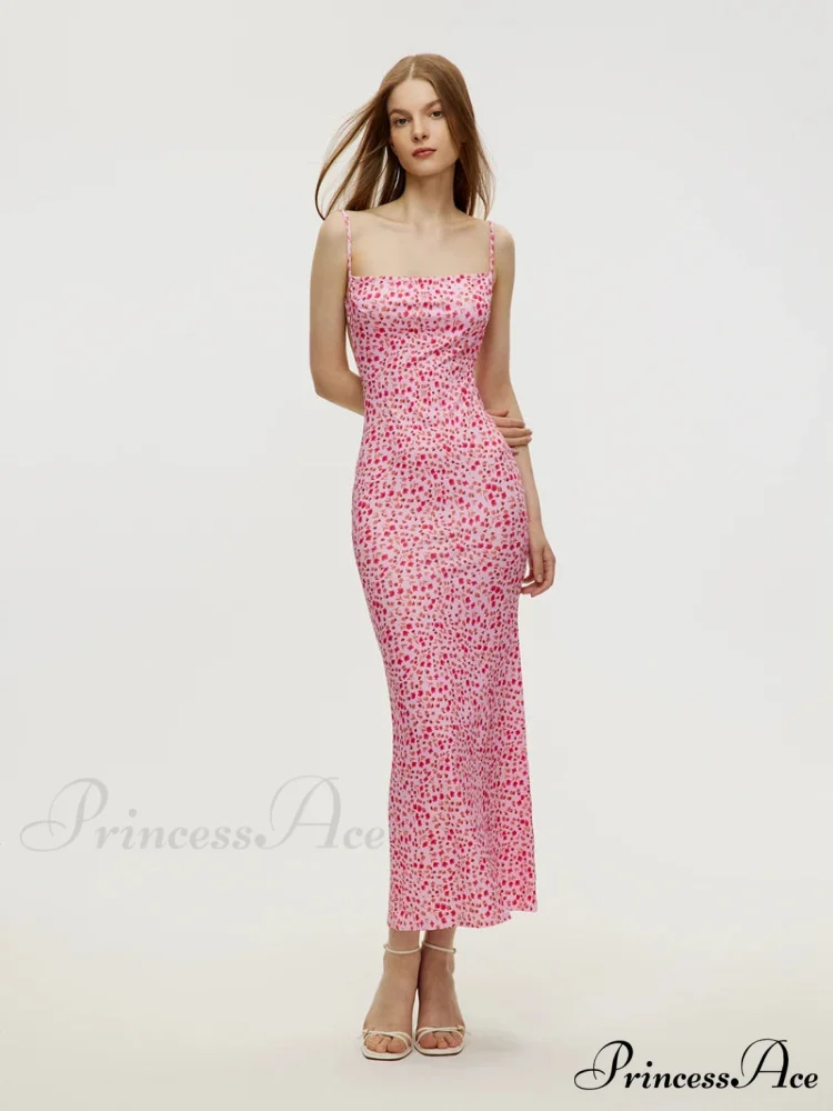 Attractive Backless Flattering Seaside Floral Dress - Image 9