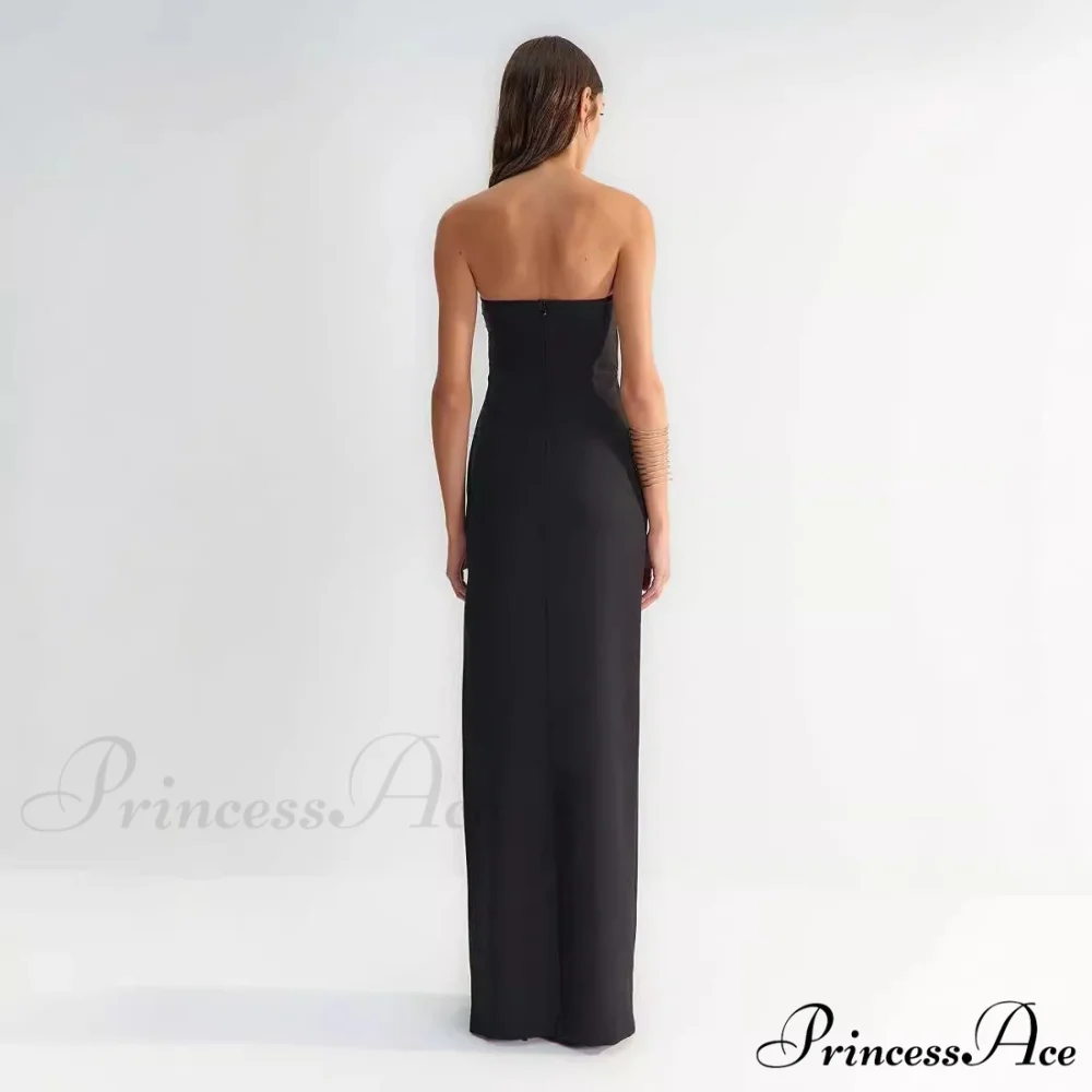 Attractive Hollow Strapless Sunflower Prom Dress - Image 4