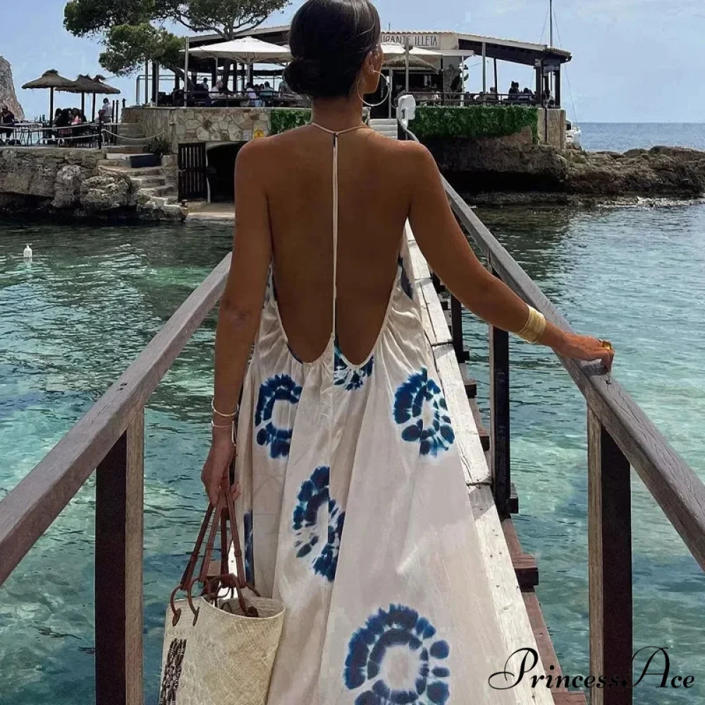 Attractive Open-Back Bohemian Gown - Image 2