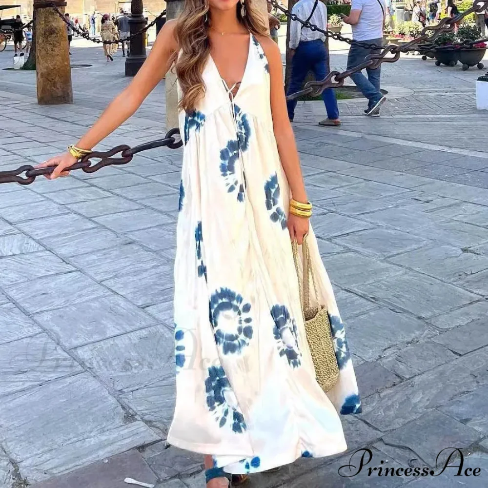 Attractive Open-Back Bohemian Gown - Image 3